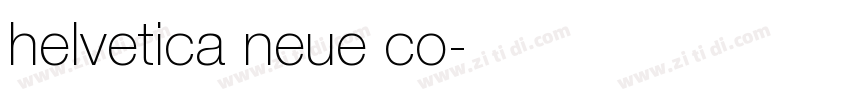 helvetica neue co字体转换